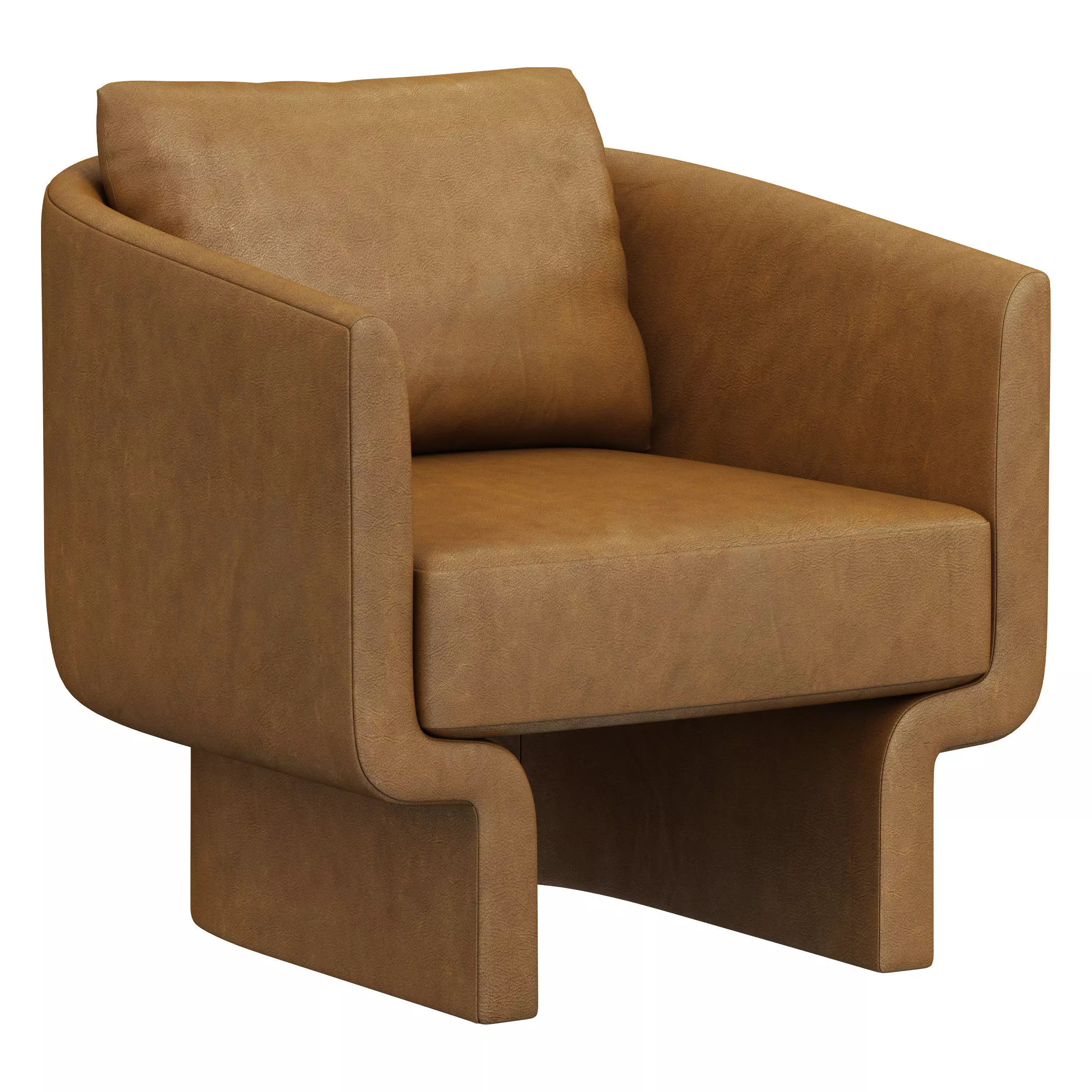 Restoration Hardware Ava Leather Chair 3D model