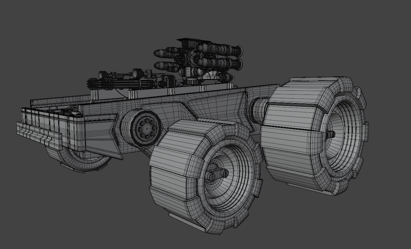 sci fi truck 3D model_6