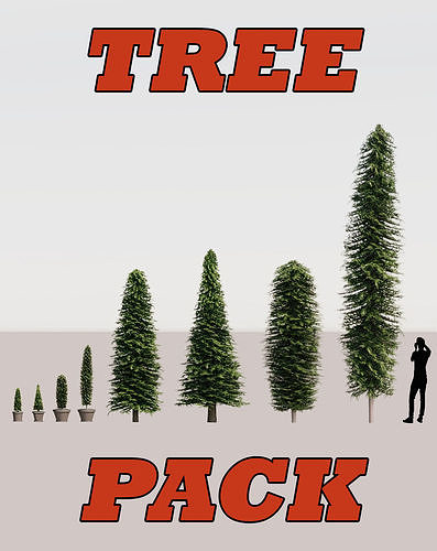 Tree Pack 2 3D model