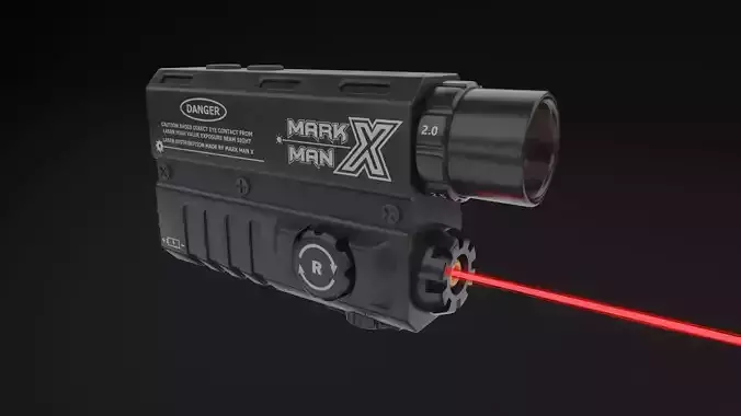 Tactical Laser Sight Type LOPAX-350 3D model