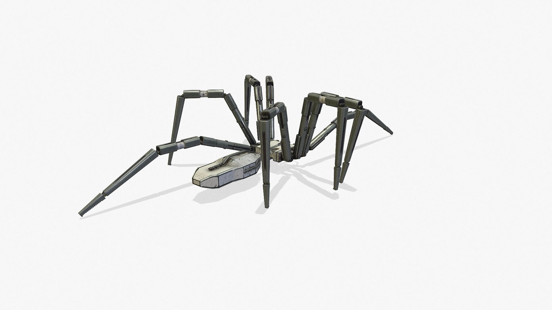 Spider bot v1 rigged and animated Low-poly 3D model_11