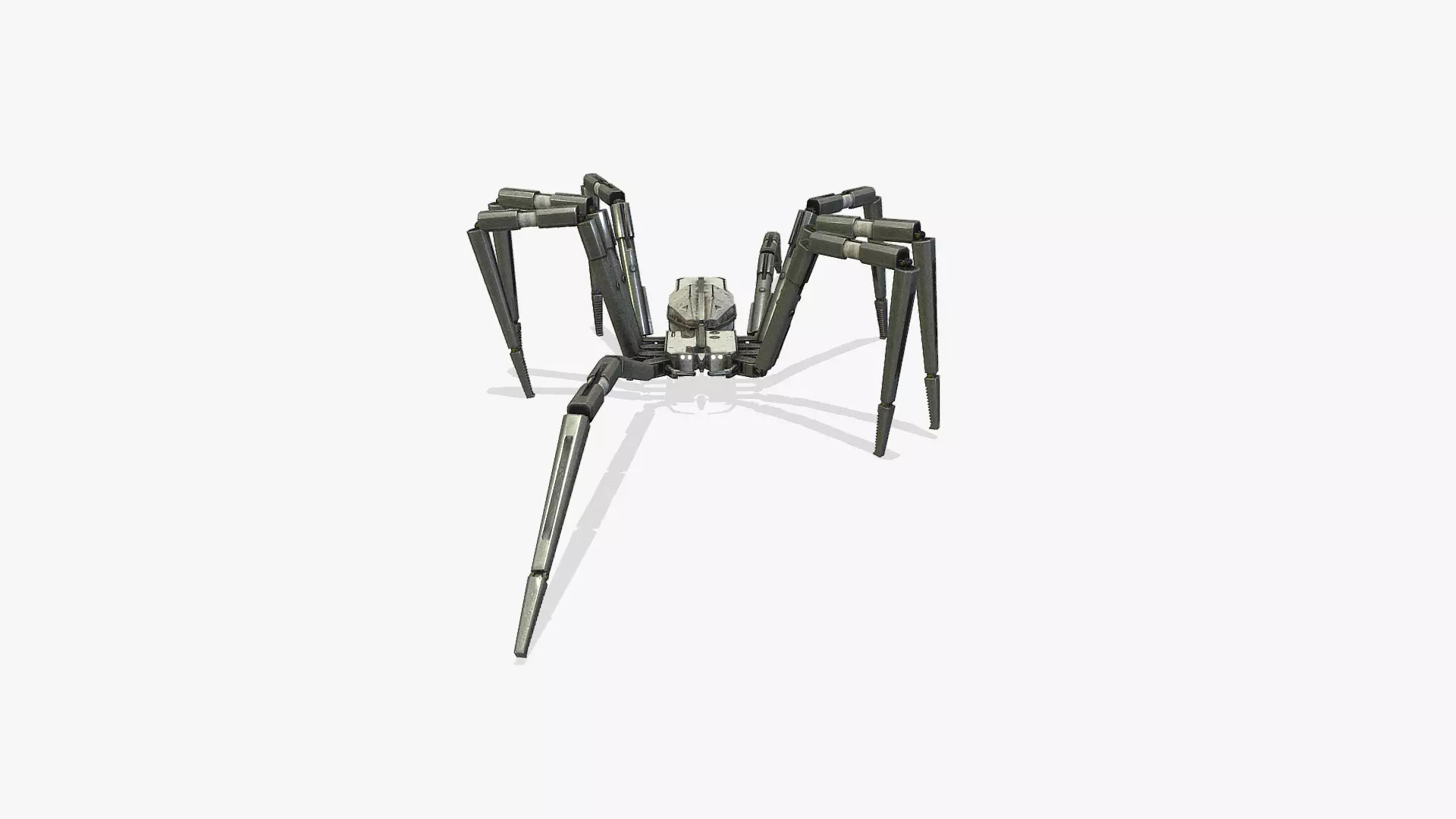 Spider bot v1 rigged and animated Low-poly 3D model_0