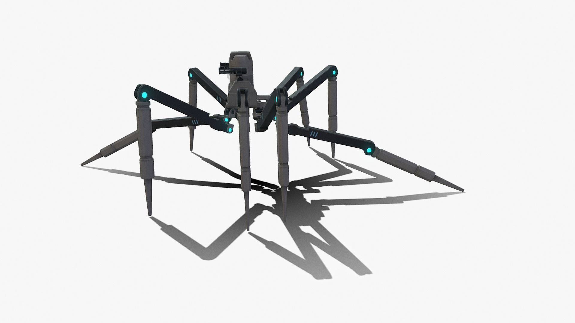Spider bot v1-v2 and v3 3D Model Collection_79