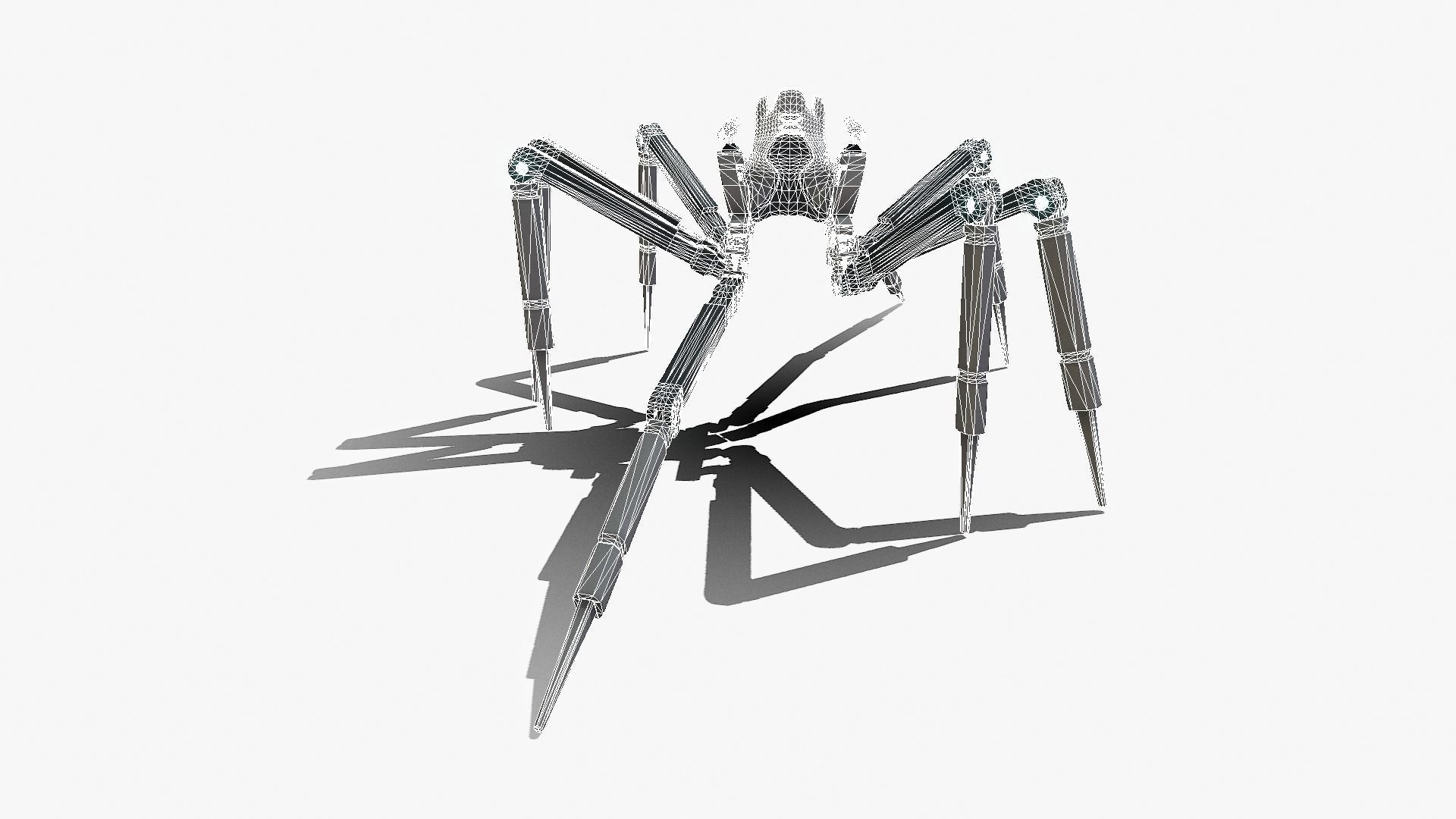 Spider bot v1-v2 and v3 3D Model Collection_90