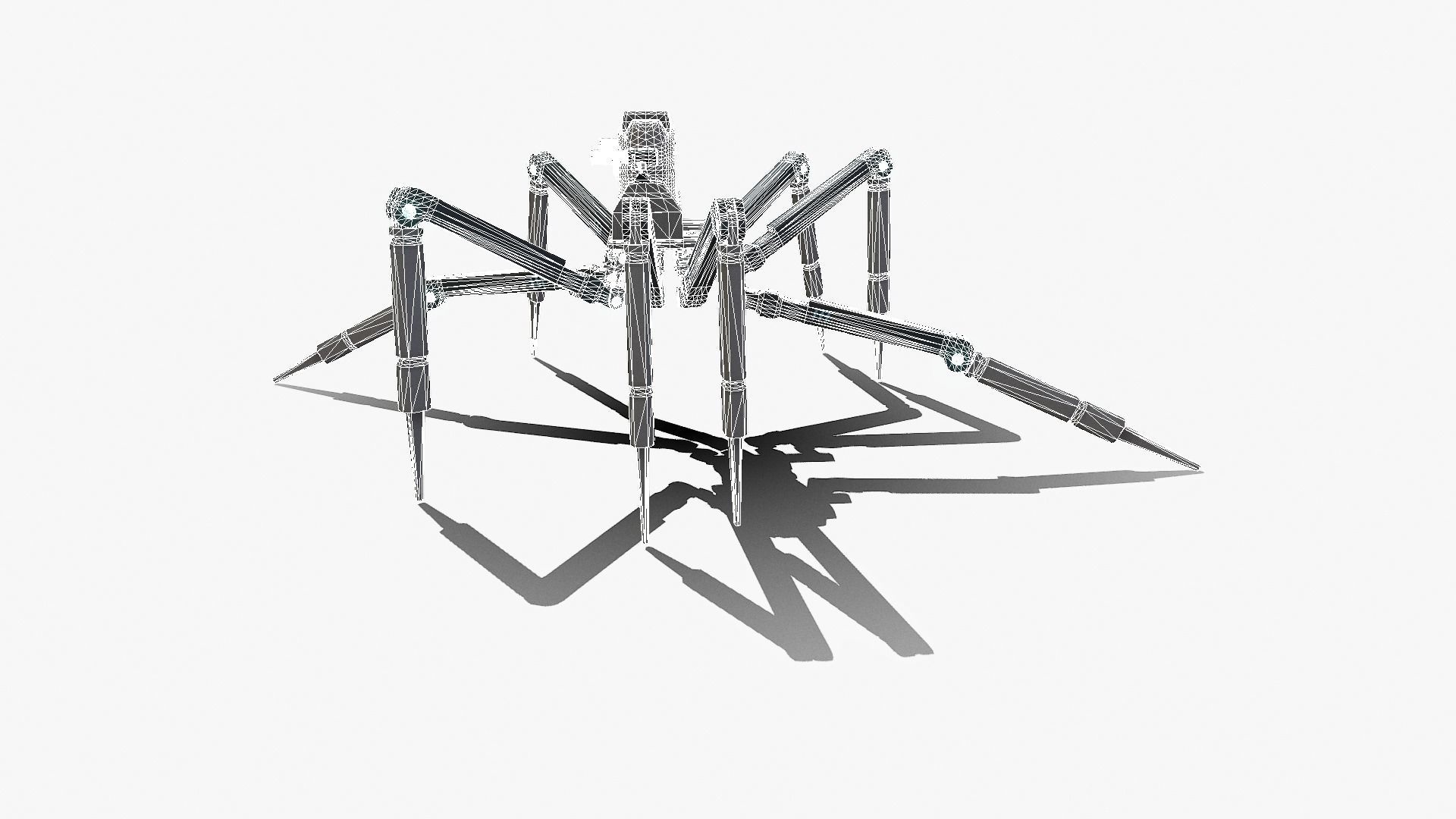 Spider bot v1-v2 and v3 3D Model Collection_93