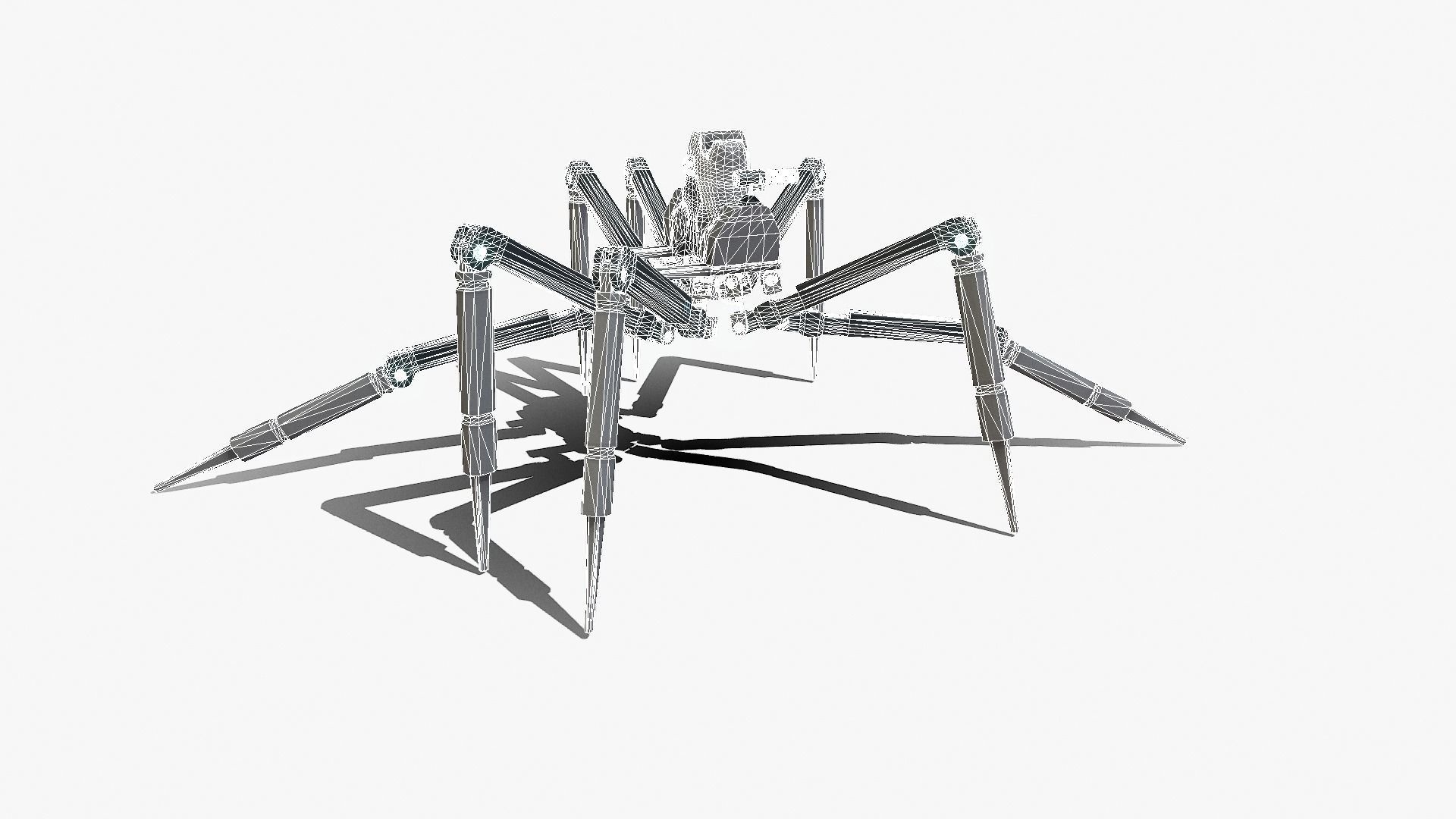 Spider bot v1-v2 and v3 3D Model Collection_87