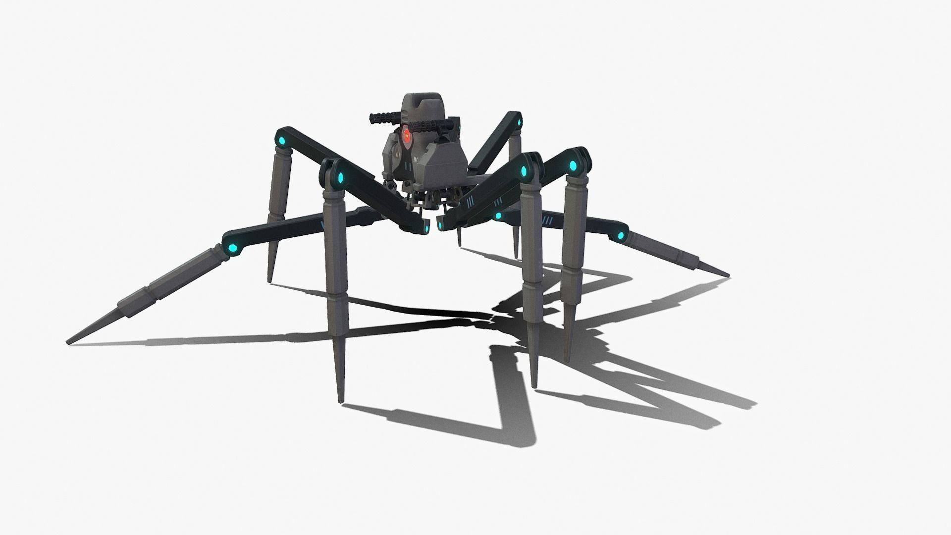 Spider bot v1-v2 and v3 3D Model Collection_80