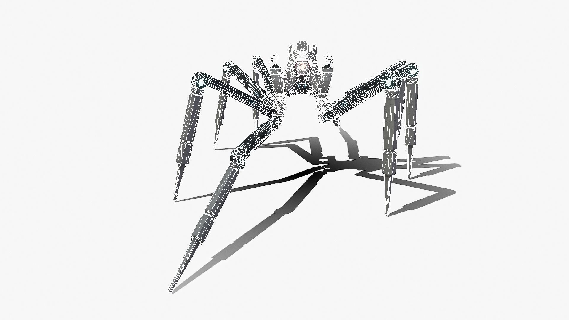 Spider bot v1-v2 and v3 3D Model Collection_82