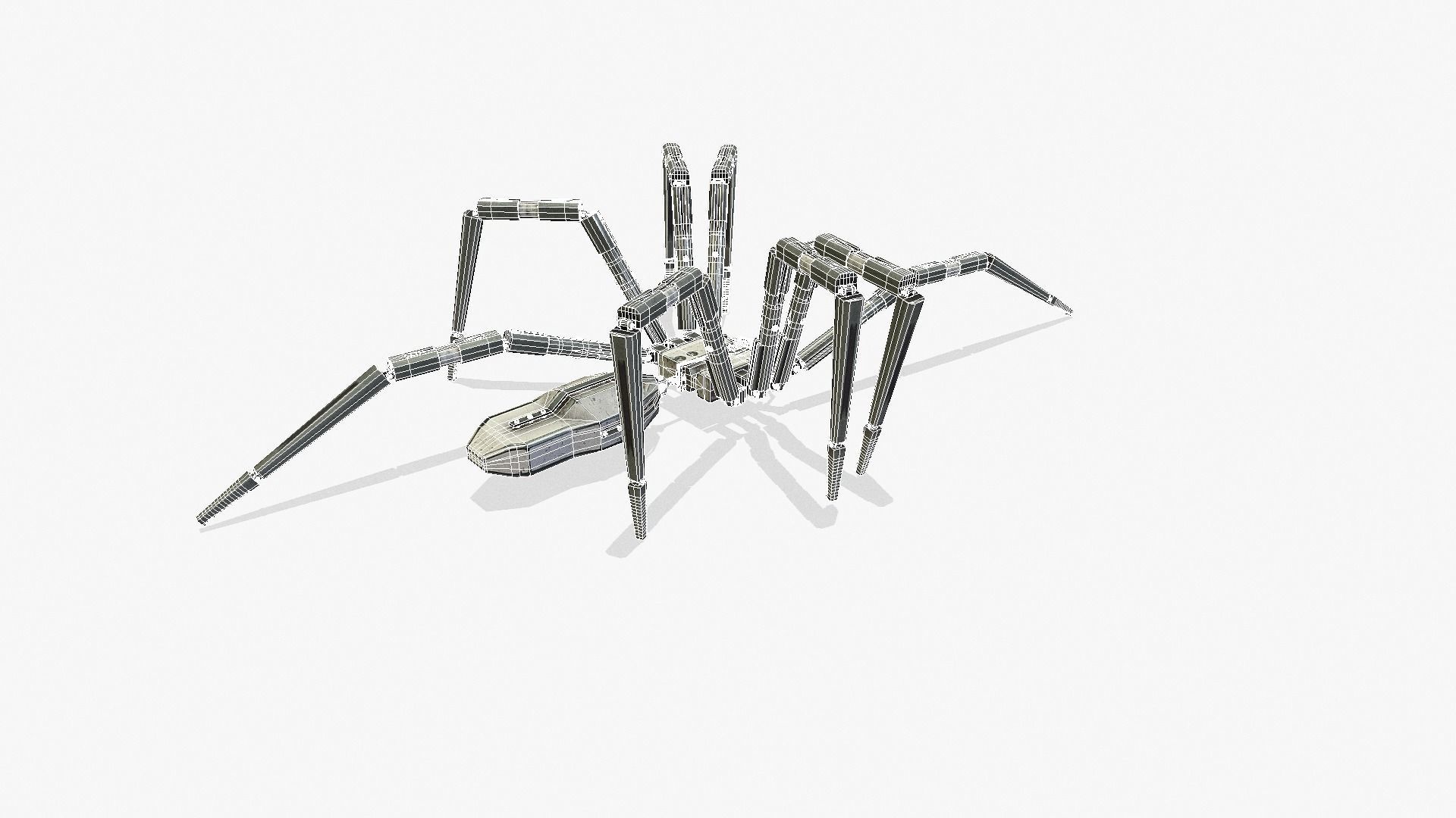 Spider bot v1-v2 and v3 3D Model Collection_26