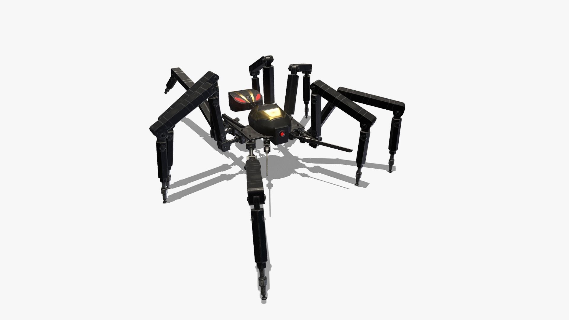 Spider bot v1-v2 and v3 3D Model Collection_36