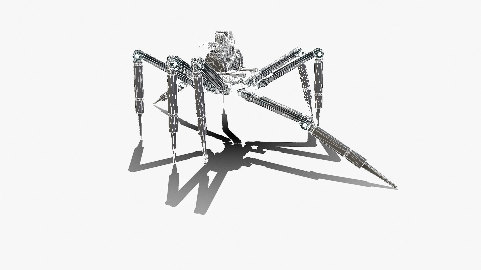 Spider bot v1-v2 and v3 3D Model Collection_92