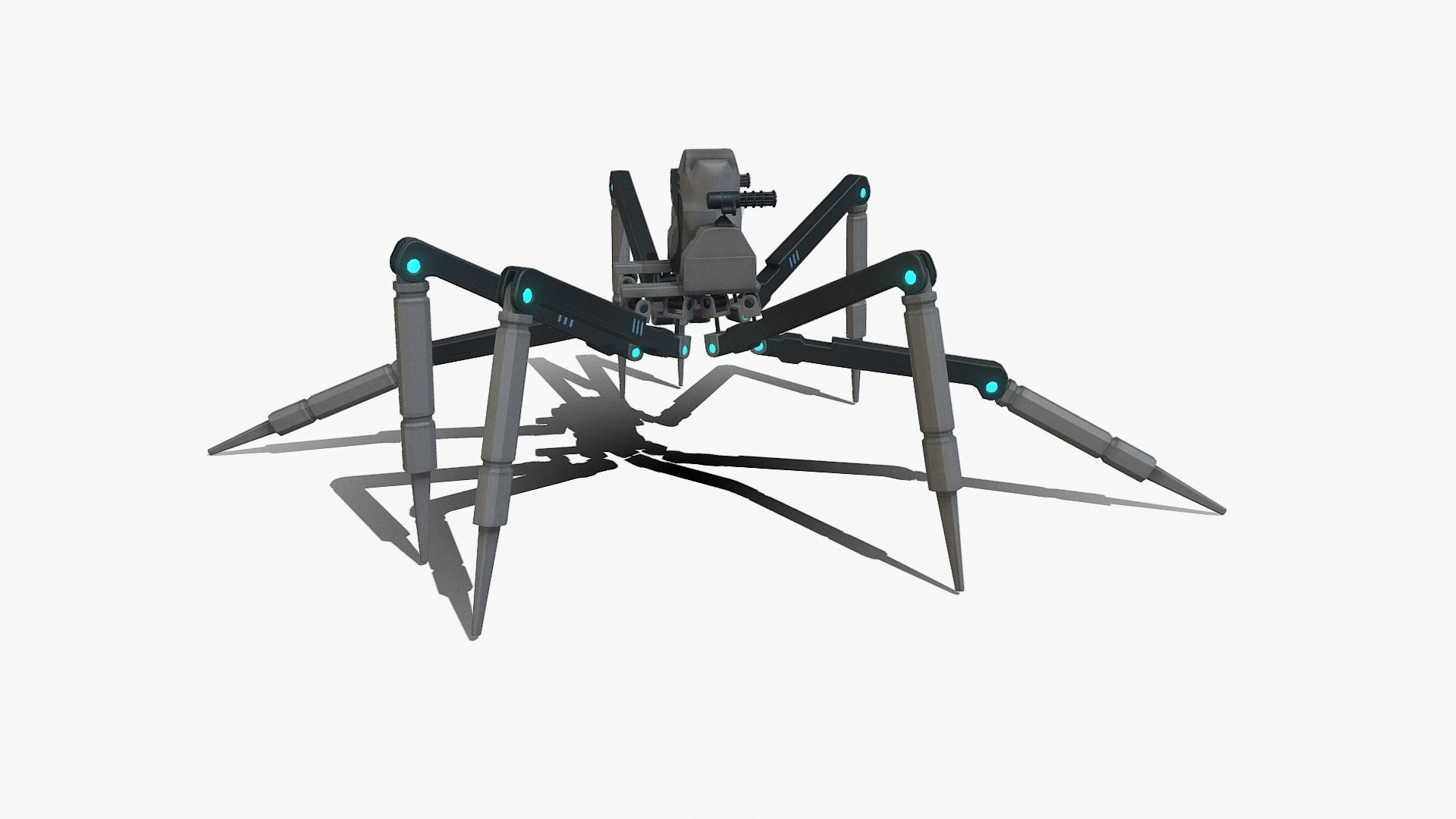 Spider bot v1-v2 and v3 3D Model Collection_71