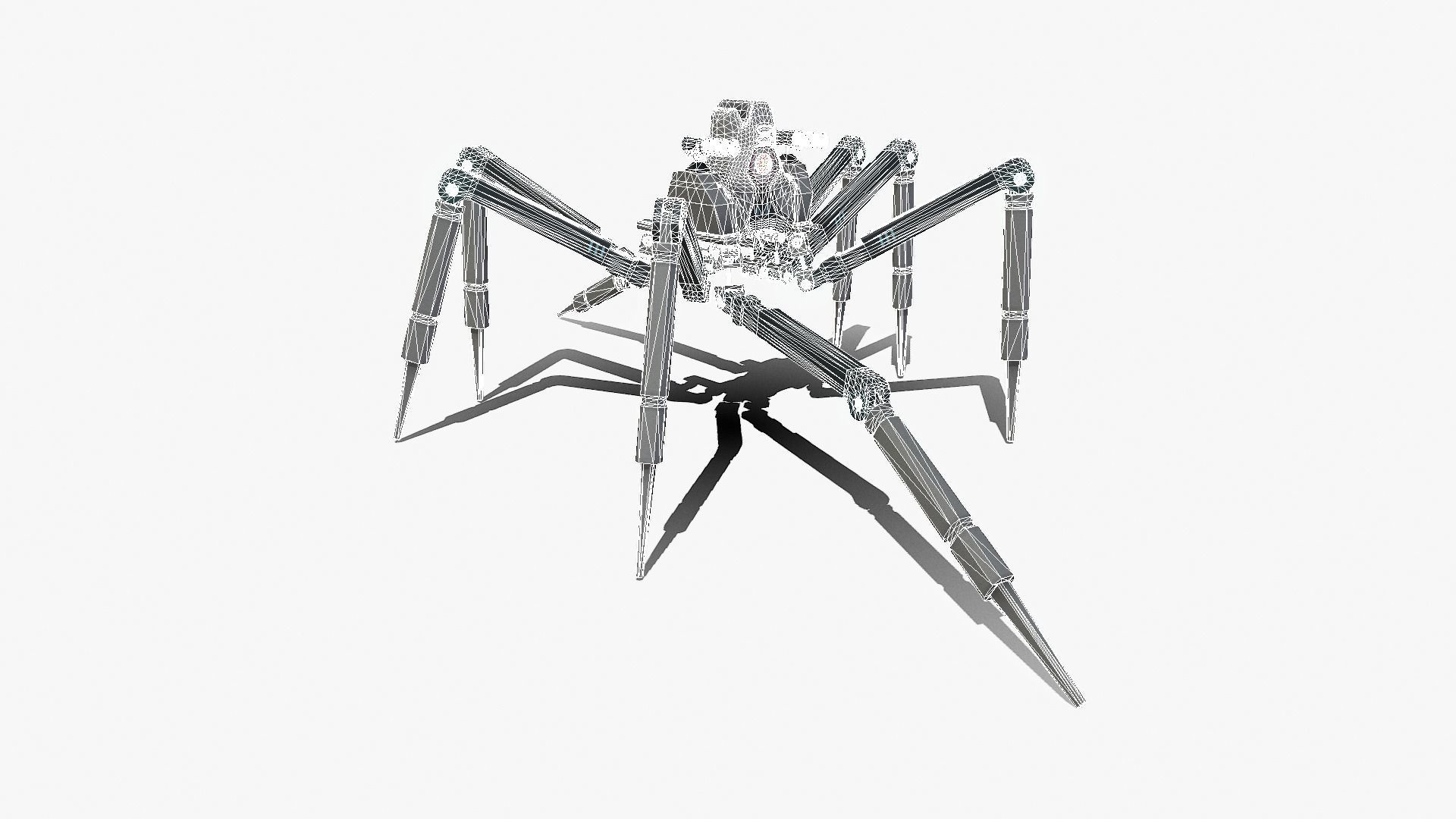 Spider bot v1-v2 and v3 3D Model Collection_84