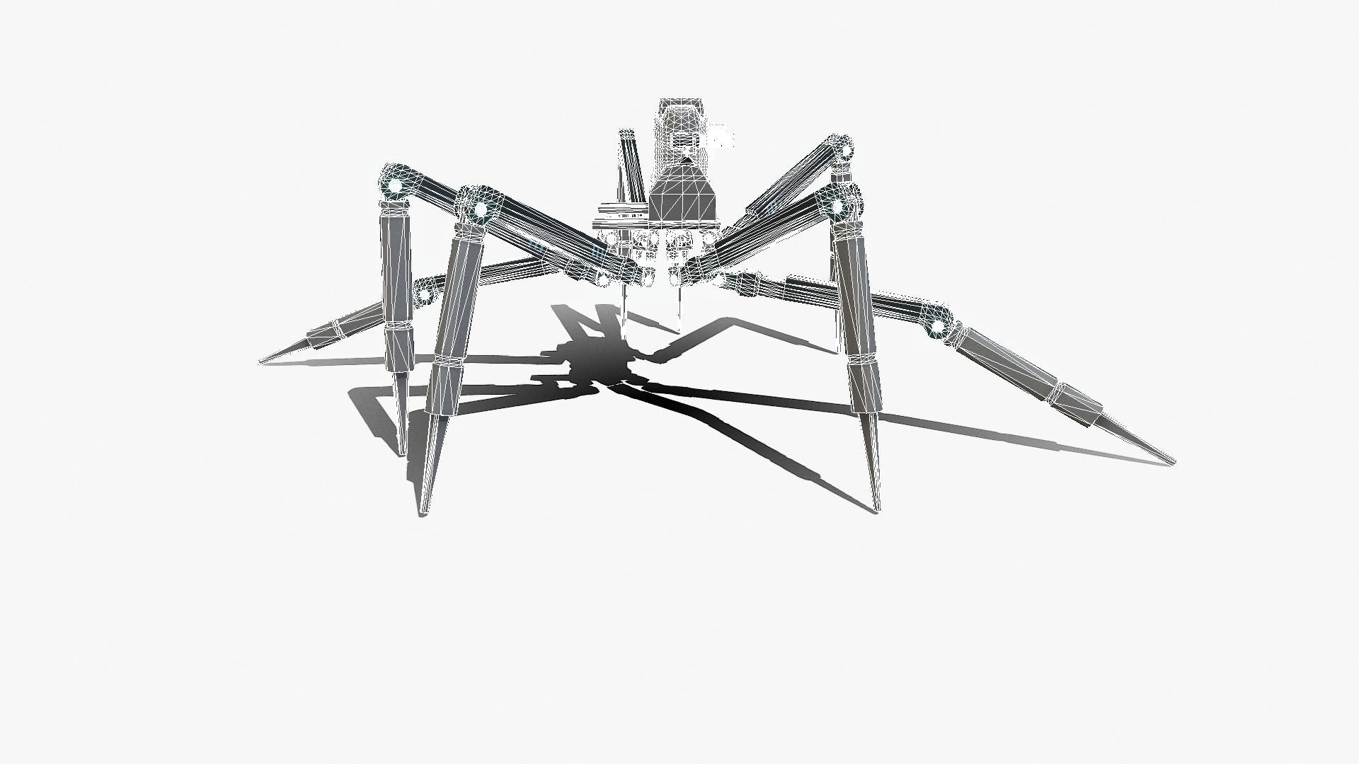 Spider bot v1-v2 and v3 3D Model Collection_86