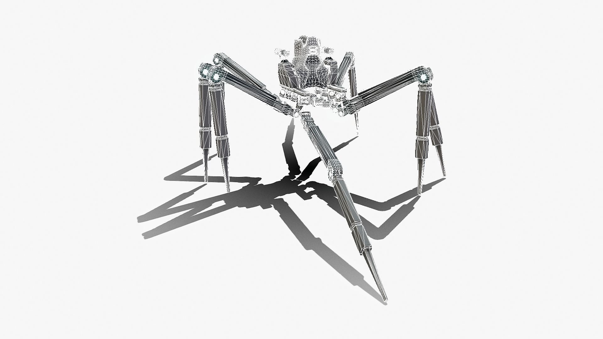 Spider bot v1-v2 and v3 3D Model Collection_91