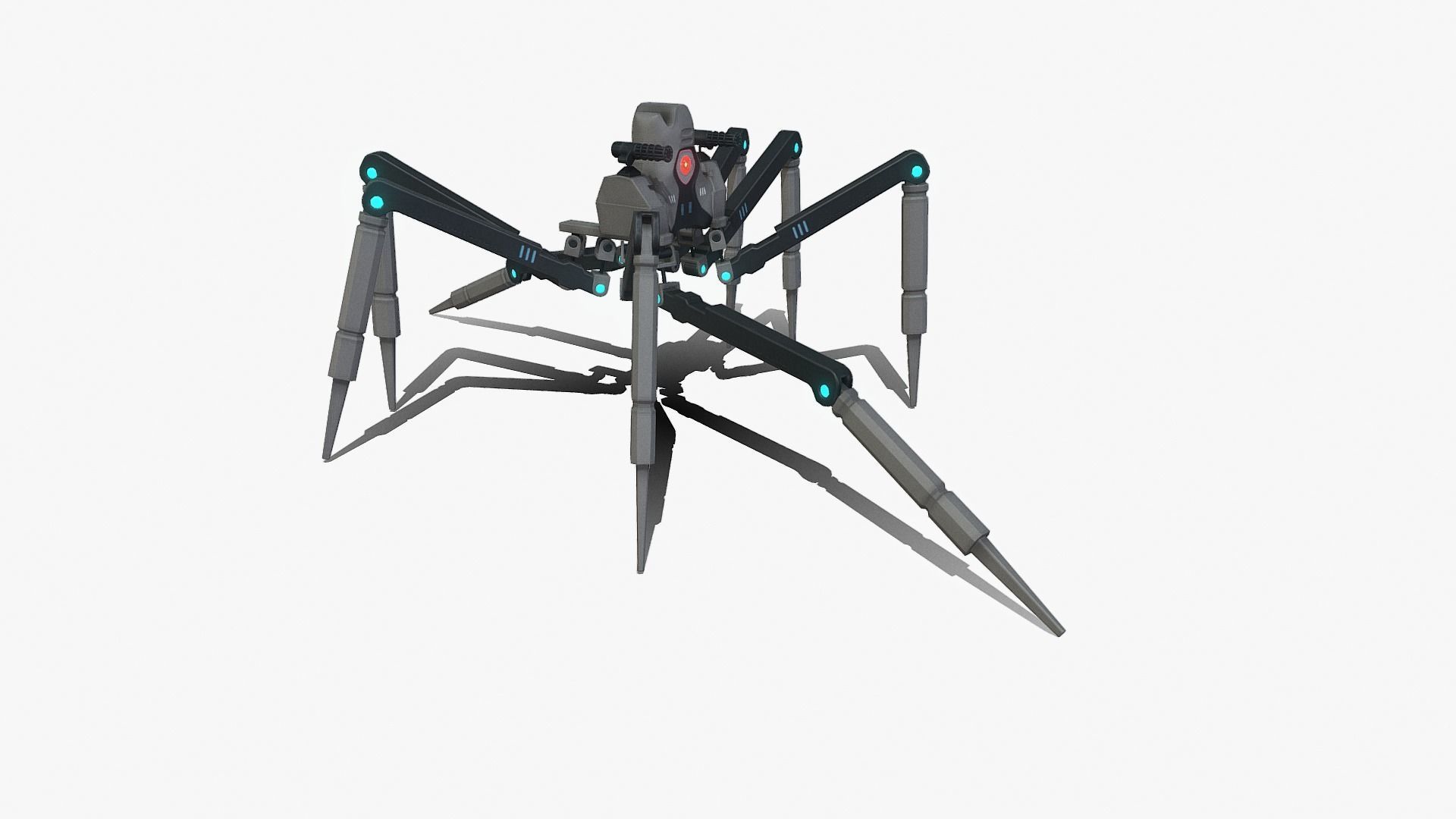 Spider bot v1-v2 and v3 3D Model Collection_69