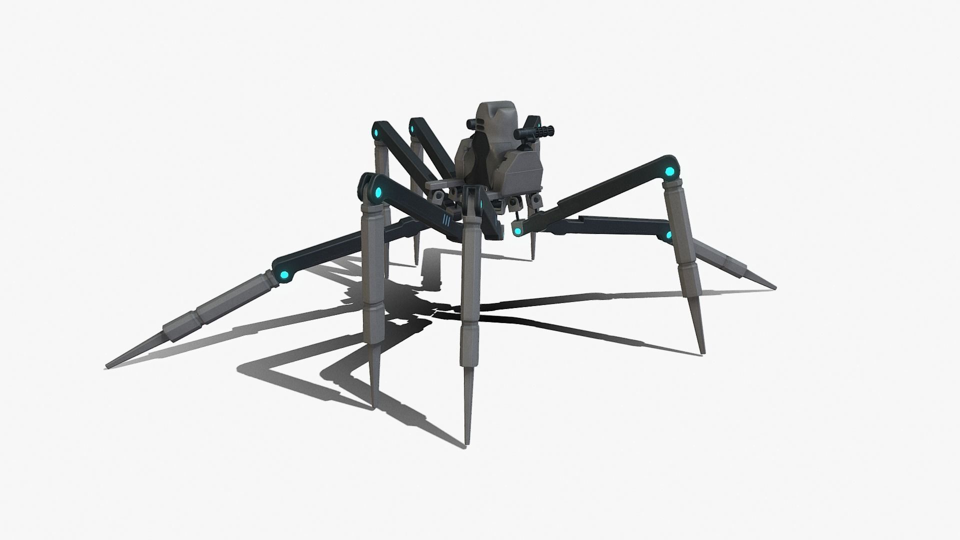 Spider bot v1-v2 and v3 3D Model Collection_73