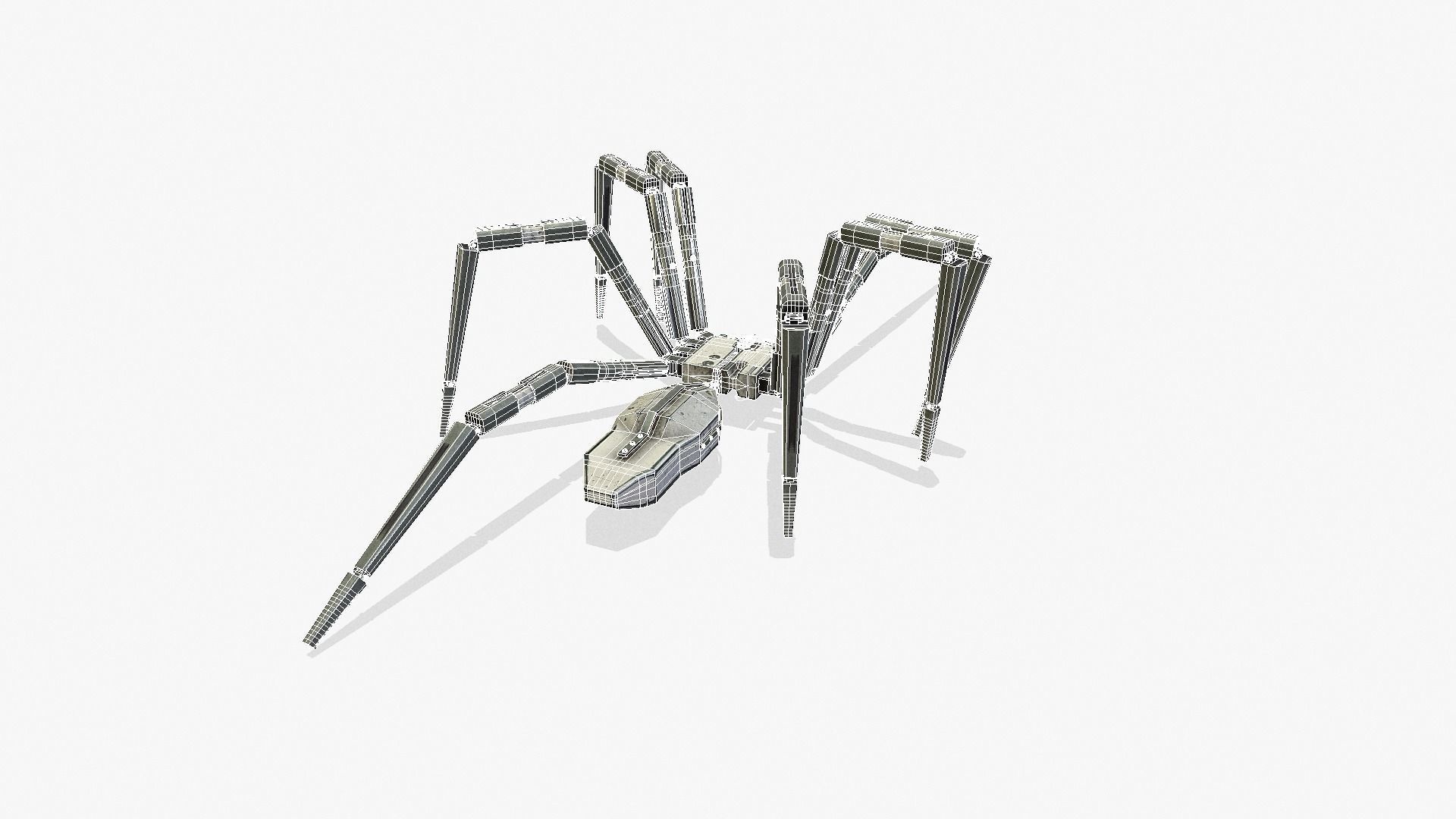 Spider bot v1-v2 and v3 3D Model Collection_27