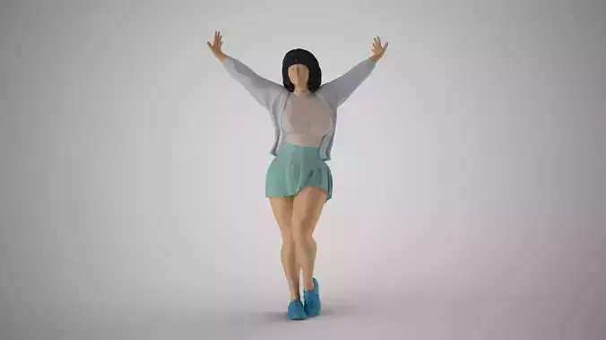 Pretty Girl Freedom 3D print model
