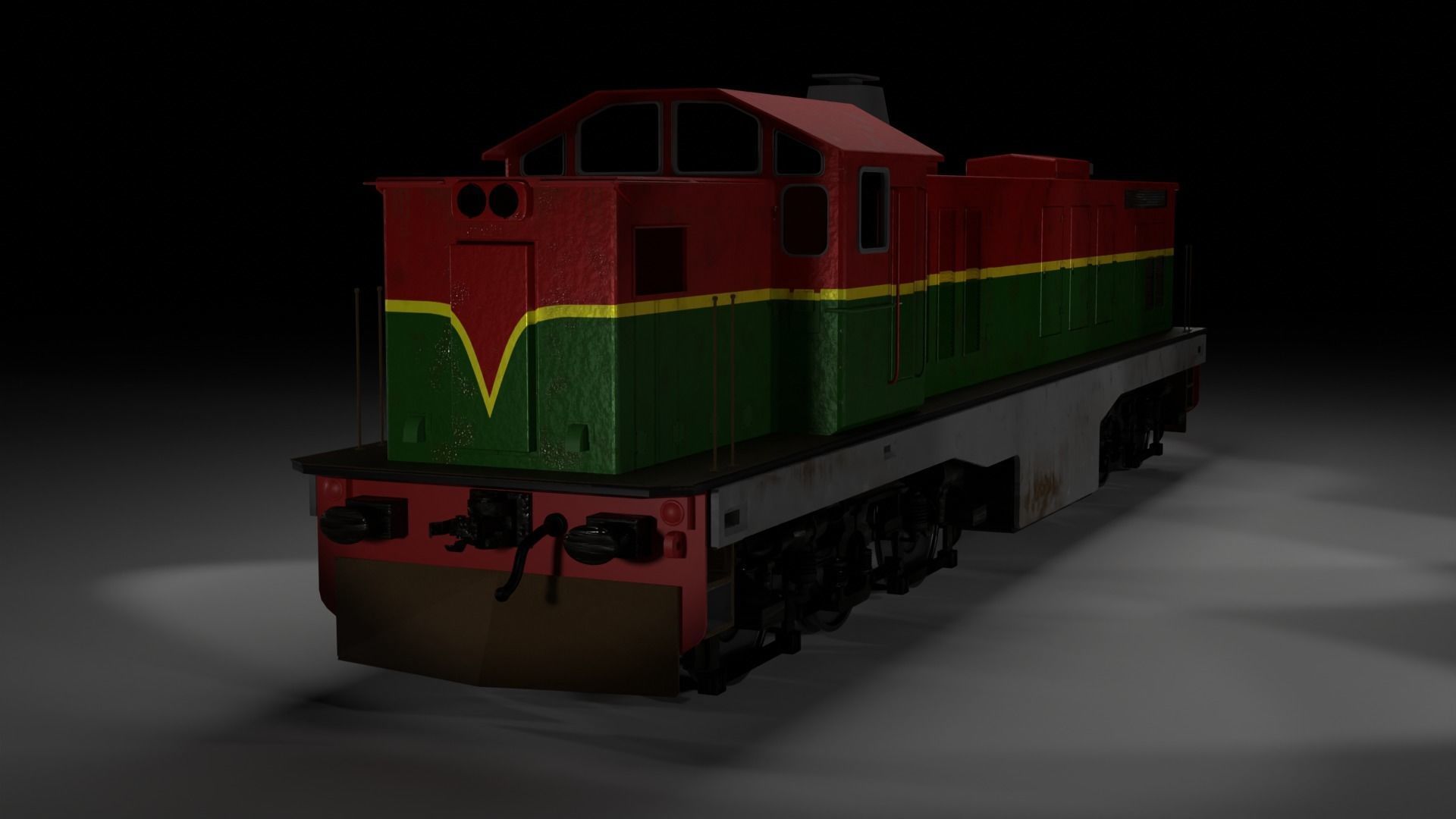 16 Diesel-electric locomotives Train Engine 3D model | CGTrader