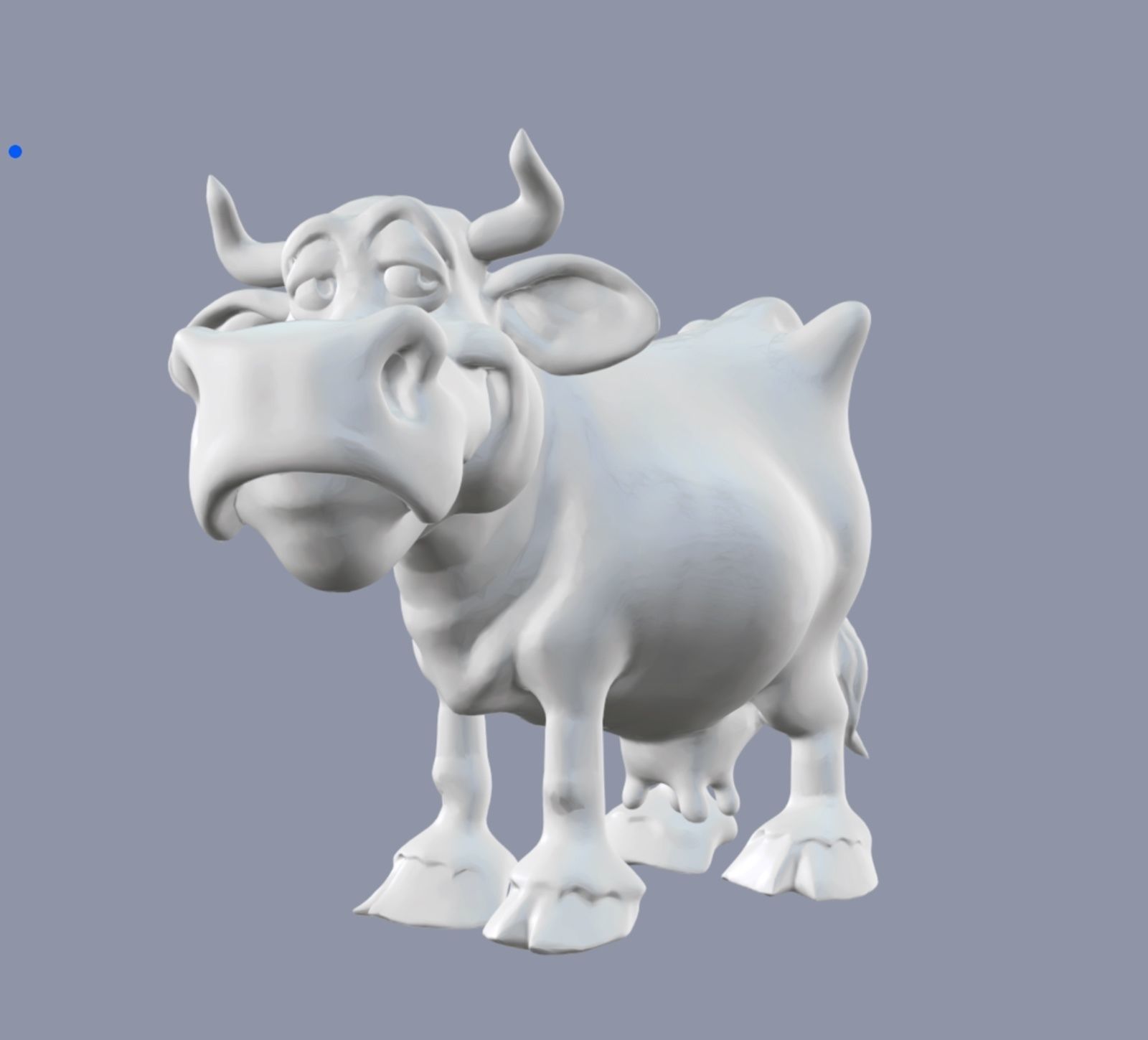Cartoon Cow for Printing 3D print model_3
