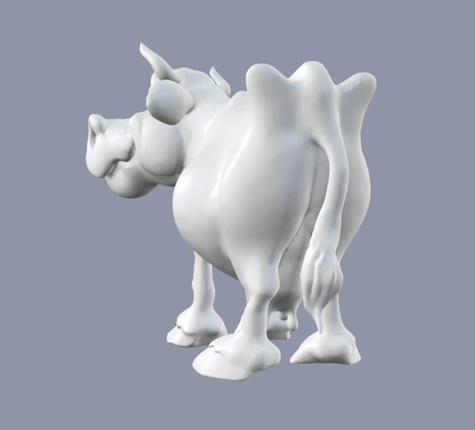 Cartoon Cow for Printing 3D print model_5