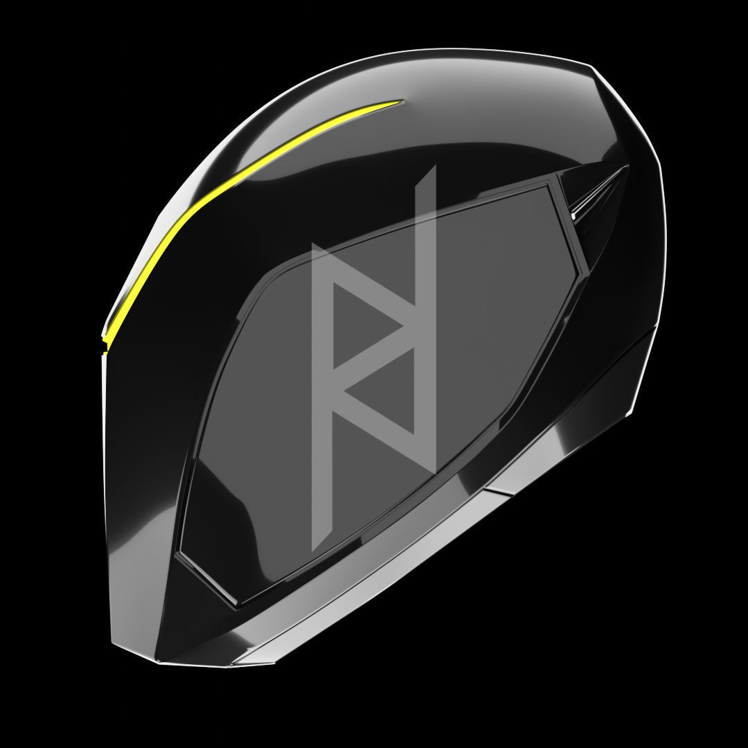 Tron Legacy Black Guard Helmet 3D print model_2