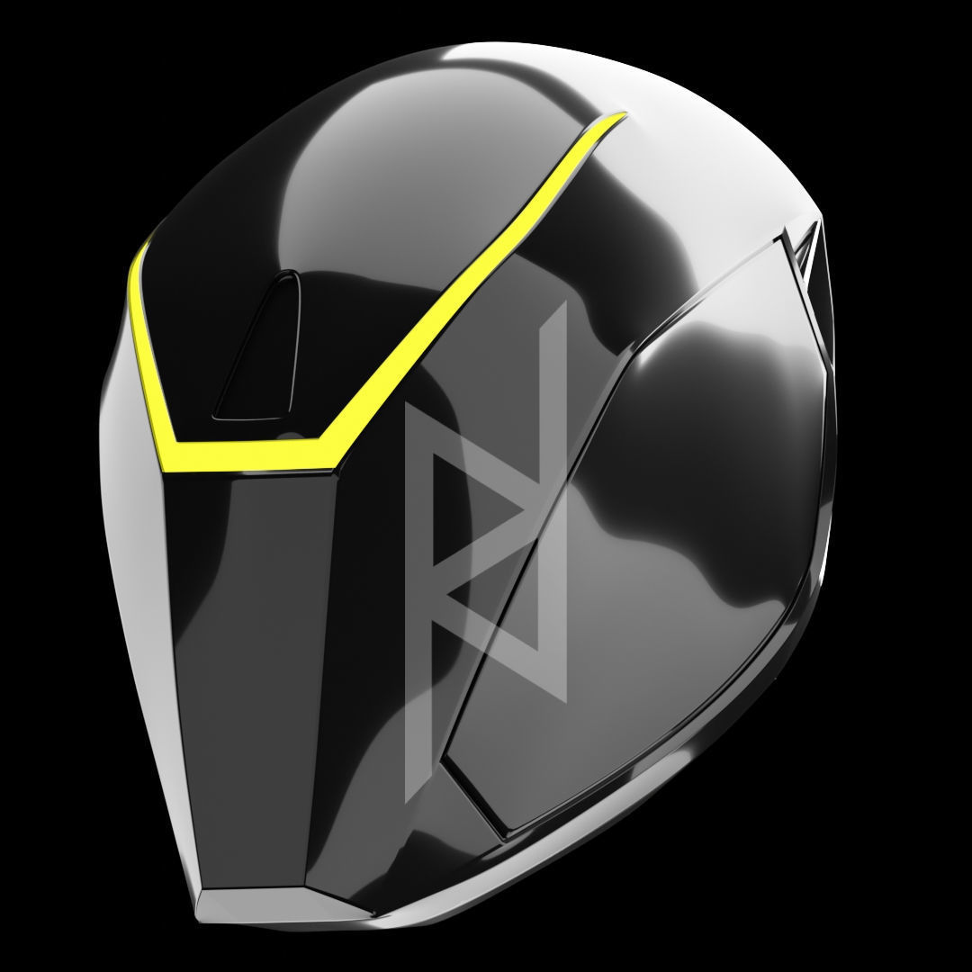 Tron Legacy Black Guard Helmet 3D print model_1