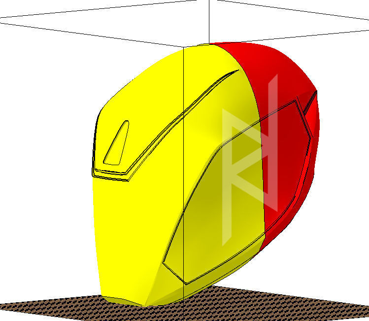 Tron Legacy Black Guard Helmet 3D print model_7
