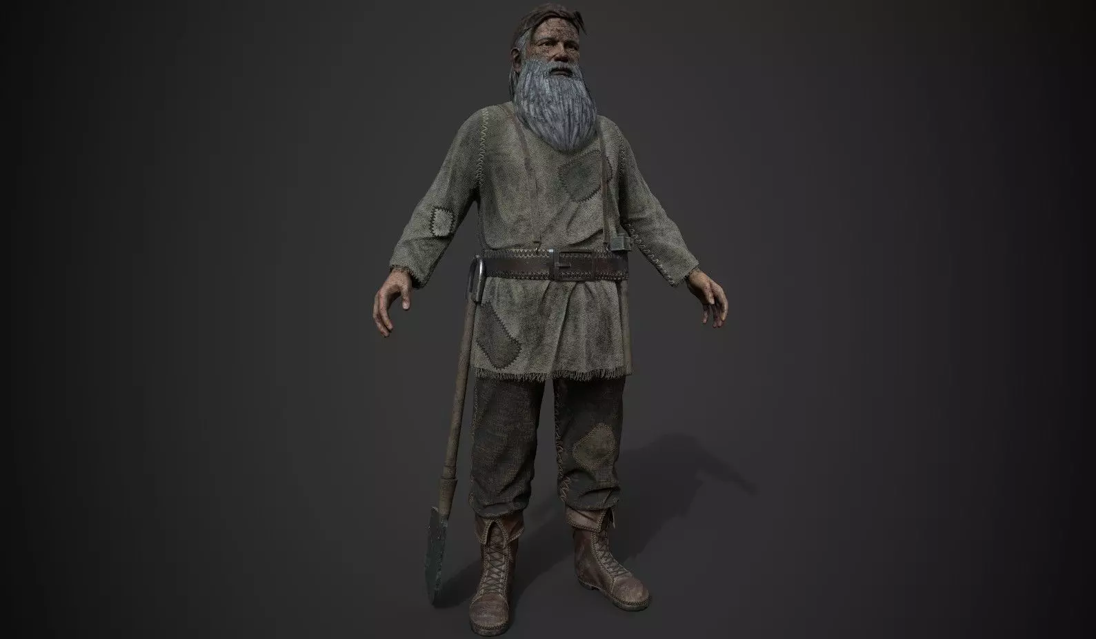 IronMiner Low-poly 3D model_0