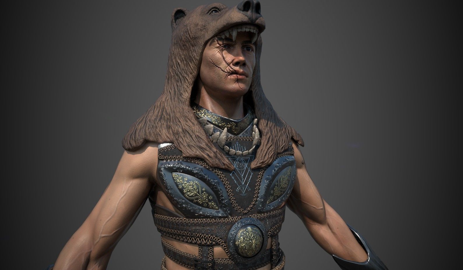 Champion Low-poly 3D model_2