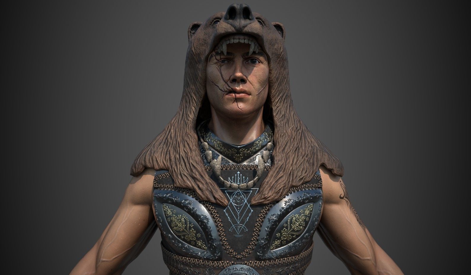 Champion Low-poly 3D model_3