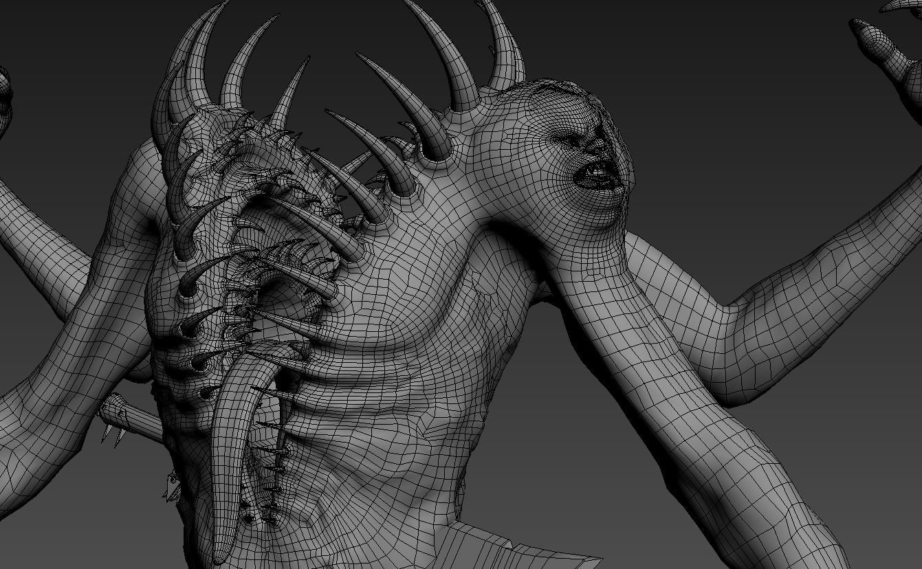 Monster 2 Low-poly 3D model_6