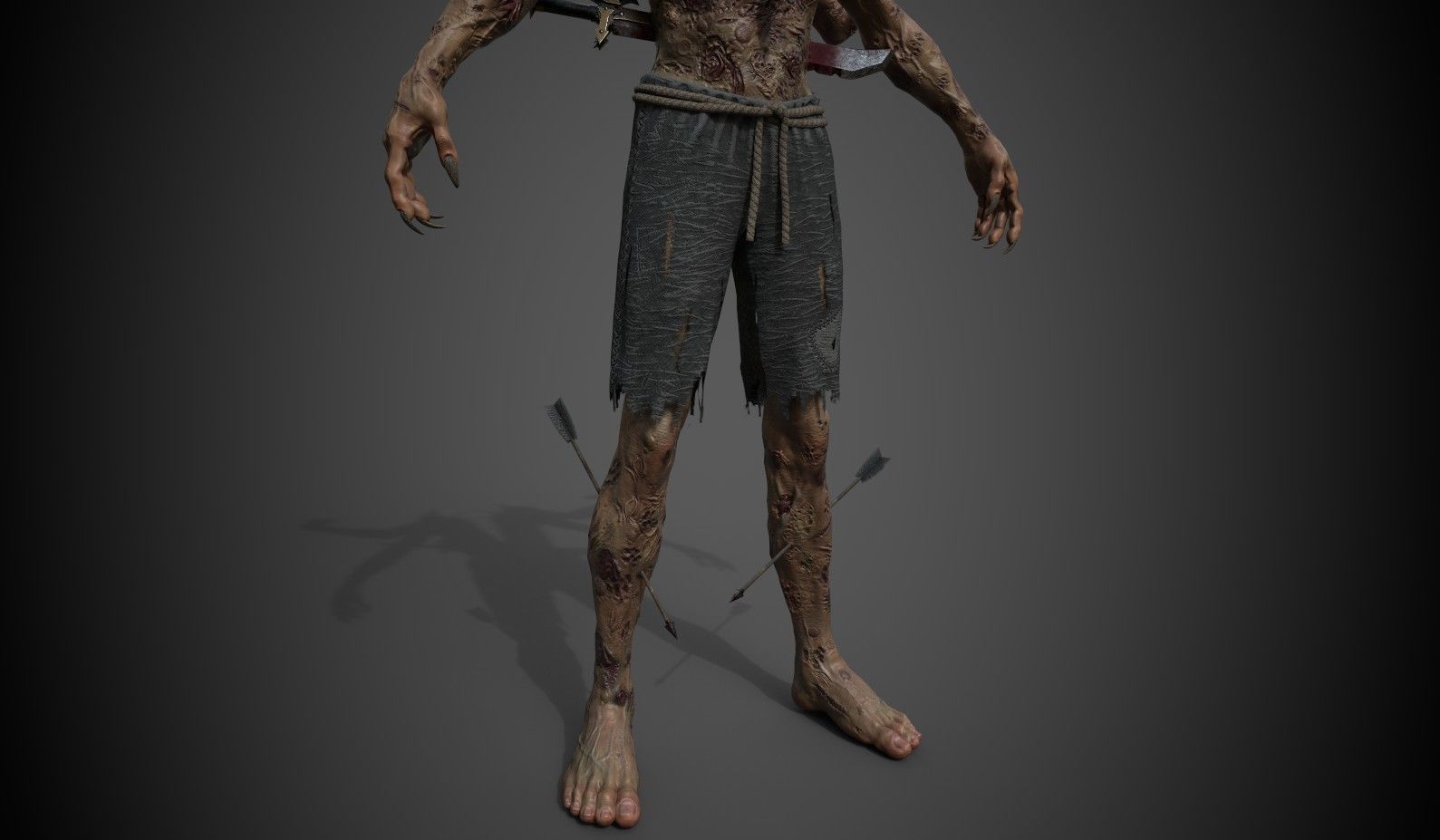 Monster 2 Low-poly 3D model_4