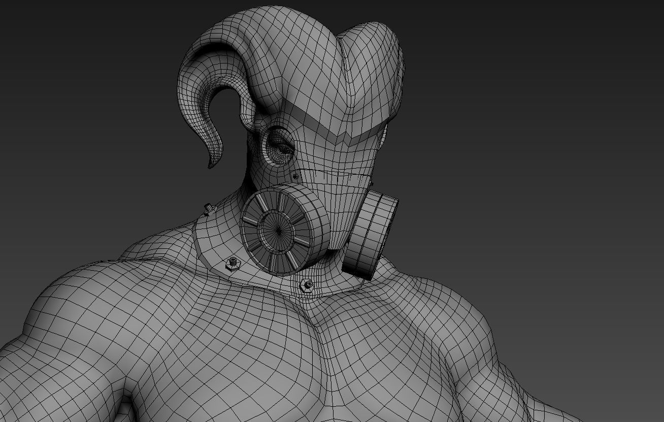 Monster 3 Low-poly 3D model_6