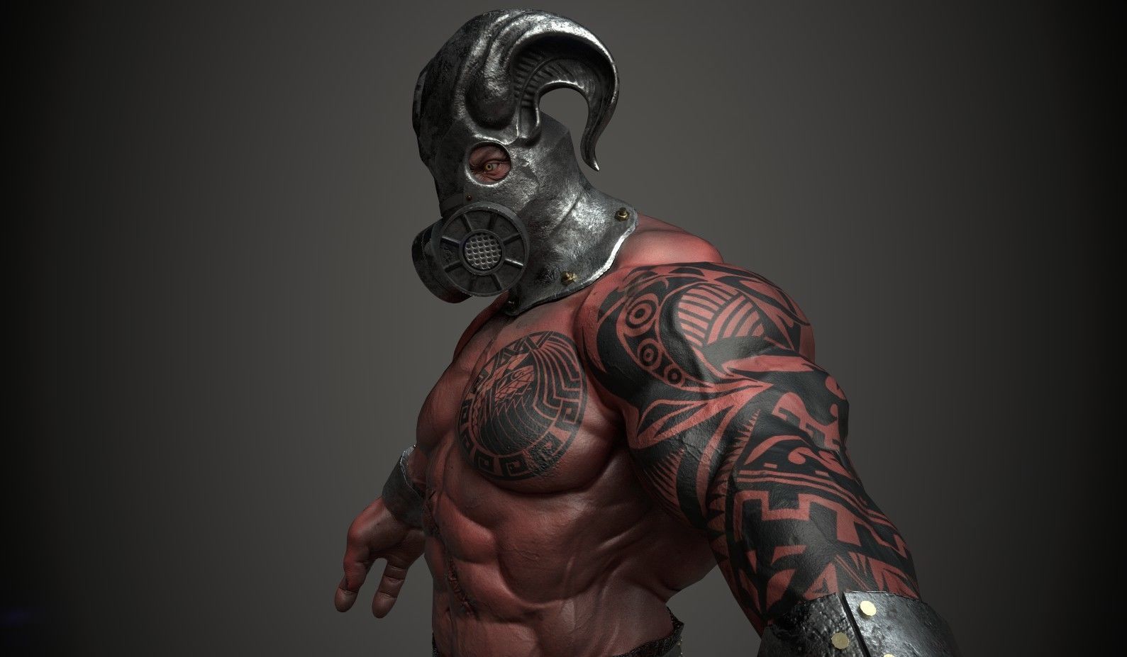 Monster 3 Low-poly 3D model_3