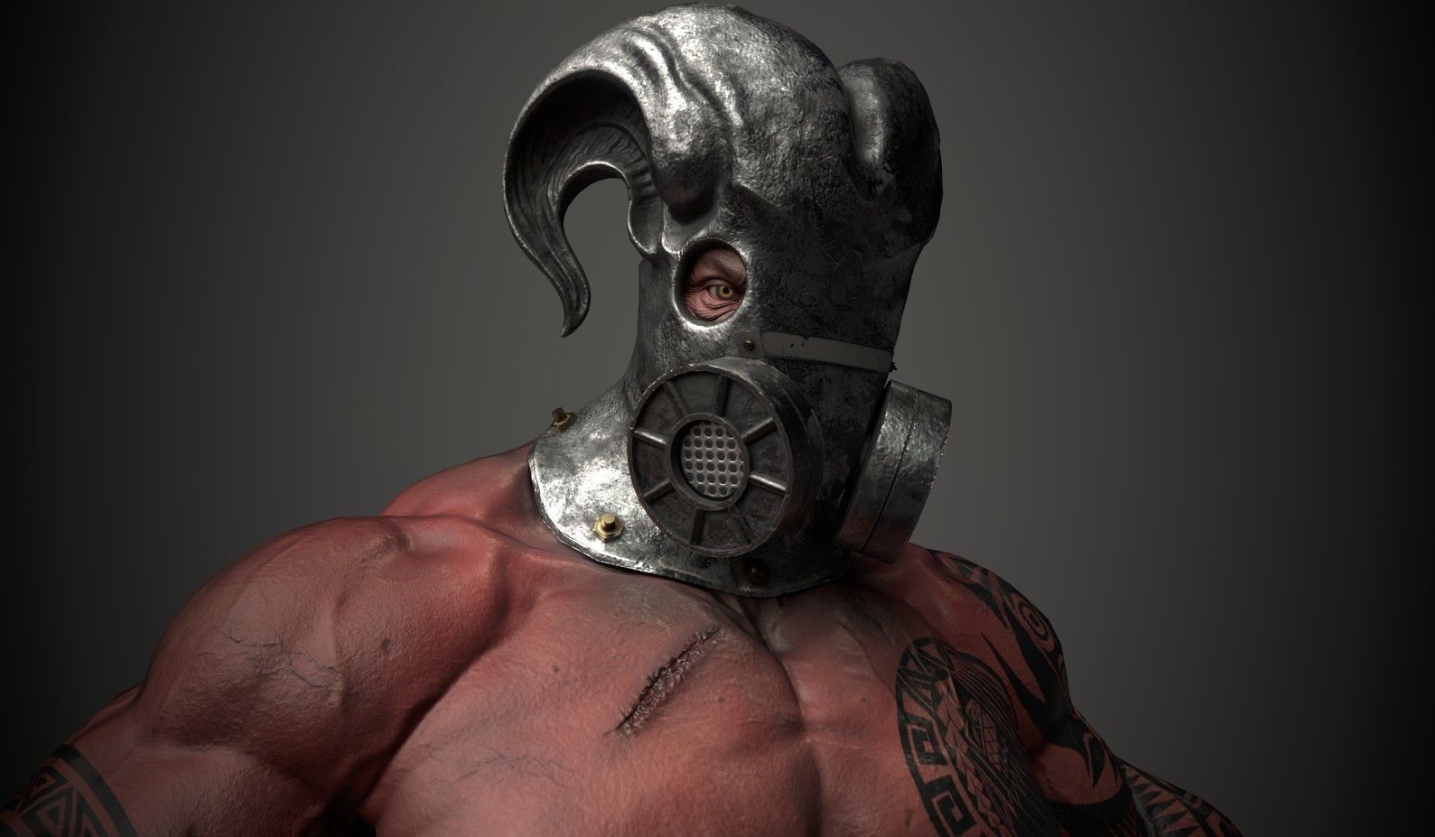 Monster 3 Low-poly 3D model_2