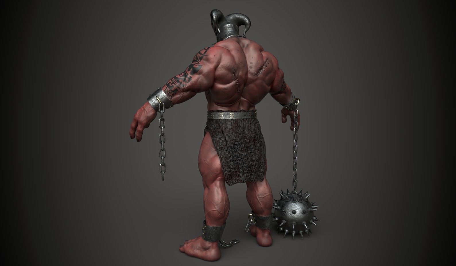 Monster 3 Low-poly 3D model_1