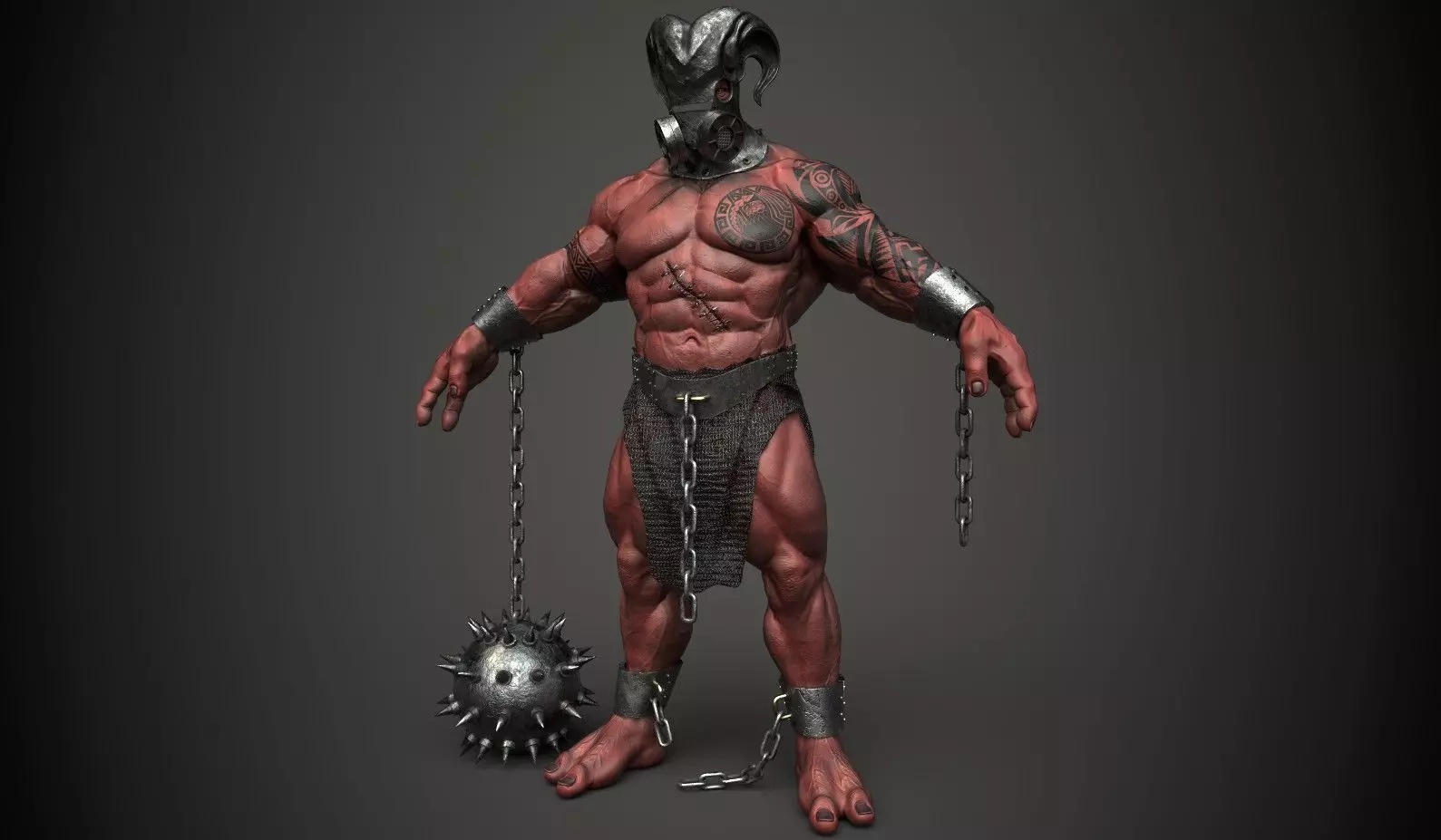 Monster 3 Low-poly 3D model_0