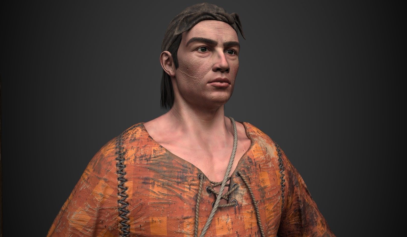 Municipal workers  Low-poly 3D model_2