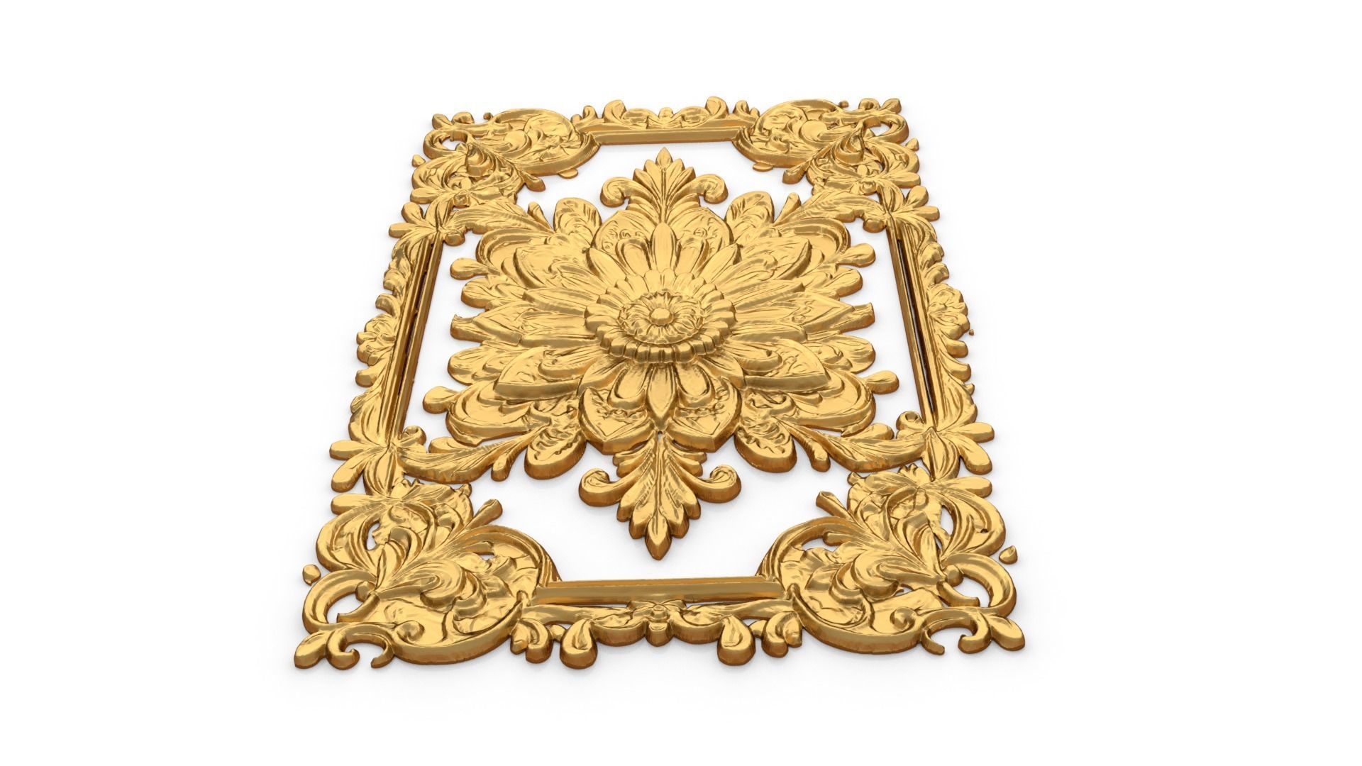 classical door decor 13  3D model_3