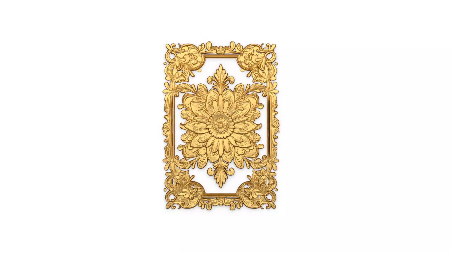 classical door decor 13  3D model_0