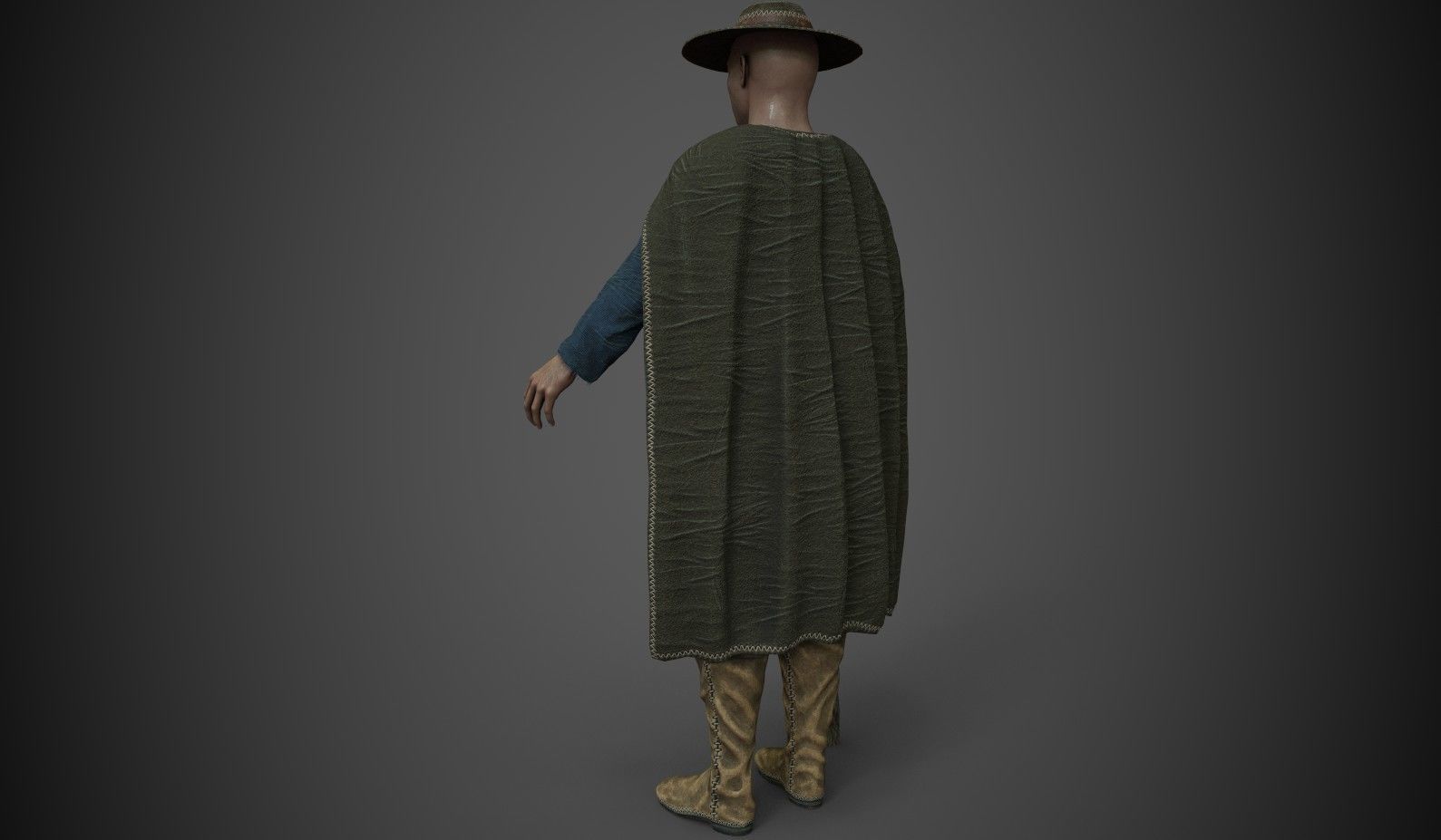 shepherd 2 Low-poly 3D model_2