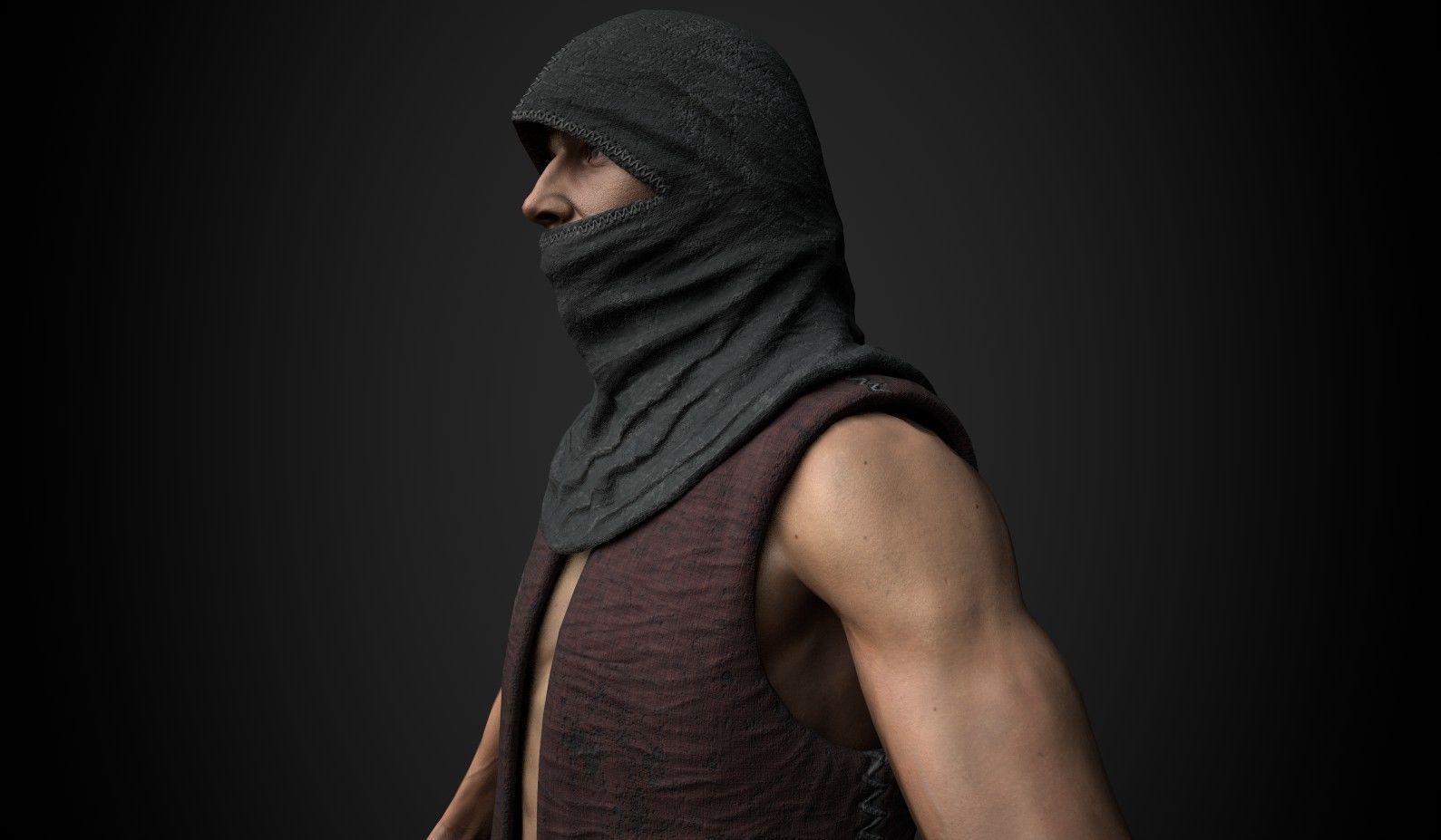 Thief Low-poly 3D model_3