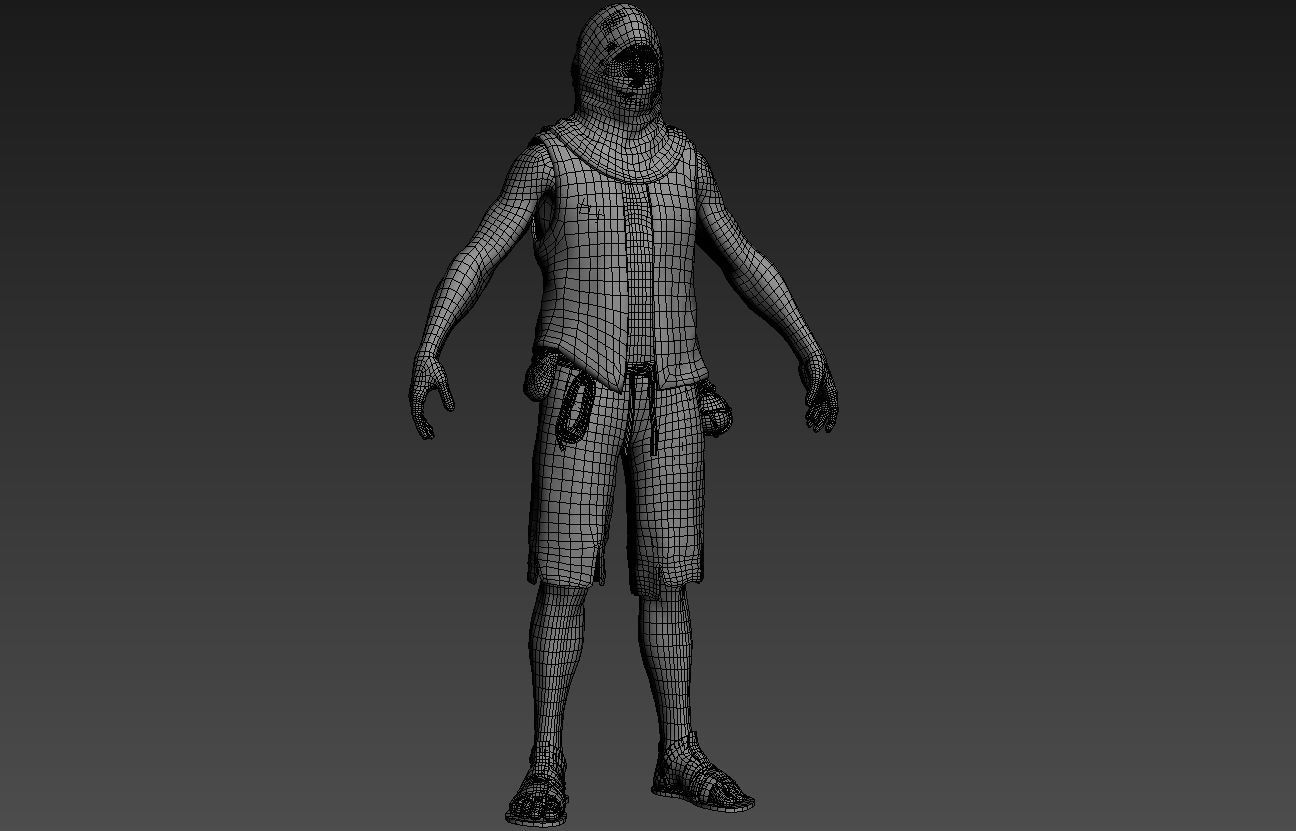 Thief Low-poly 3D model_5