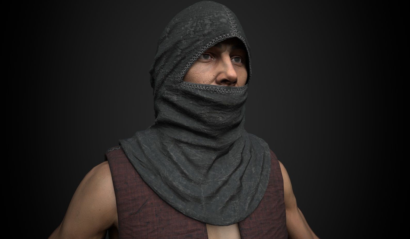 Thief Low-poly 3D model_2