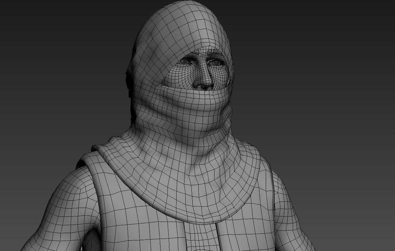 Thief Low-poly 3D model_6