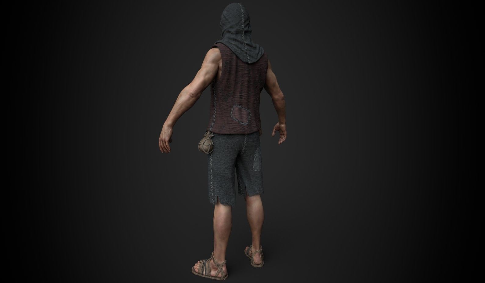 Thief Low-poly 3D model_1