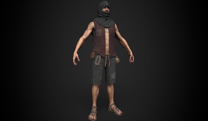 Thief Low-poly 3D model