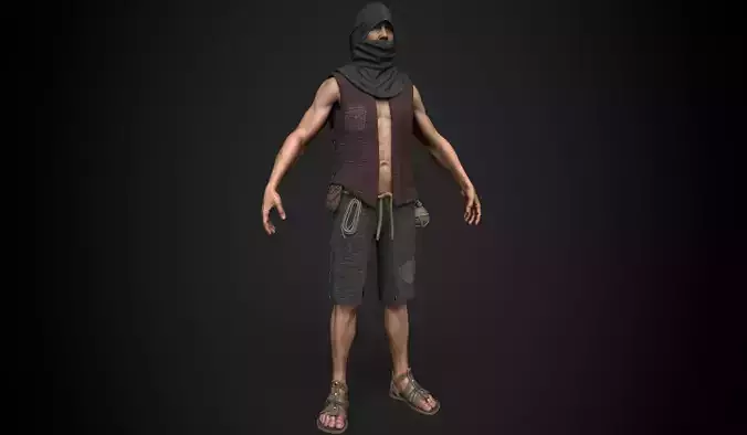 Thief Low-poly 3D model